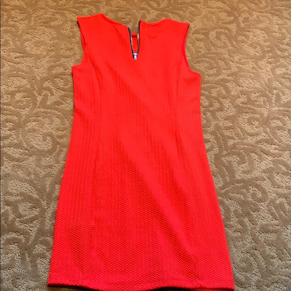 Red h&m mini dress fitting front zipper